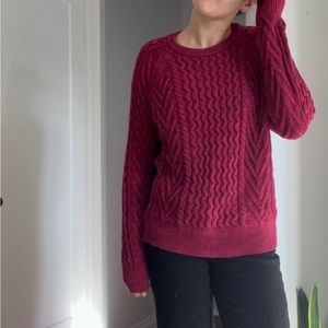 100% cotton crew neck sweater